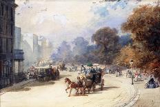 A Carriage at Hyde Park Corner, London, (Pencil, W/C, Bodycolour Heightened with White)-Eugene-Louis Lami-Giclee Print