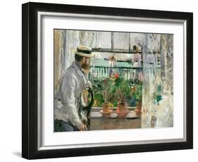 Eugene Manet (1834-92) on the Isle of Wight-Berthe Morisot-Framed Giclee Print