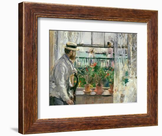 Eugene Manet (1834-92) on the Isle of Wight-Berthe Morisot-Framed Premium Giclee Print