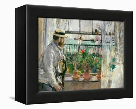 Eugene Manet (1834-92) on the Isle of Wight-Berthe Morisot-Framed Premier Image Canvas