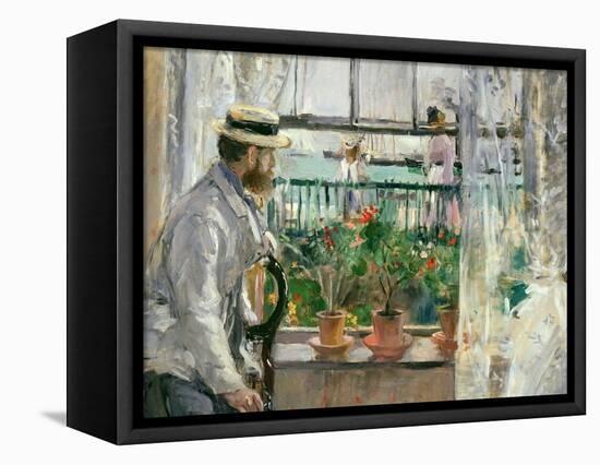 Eugene Manet (1834-92) on the Isle of Wight-Berthe Morisot-Framed Premier Image Canvas