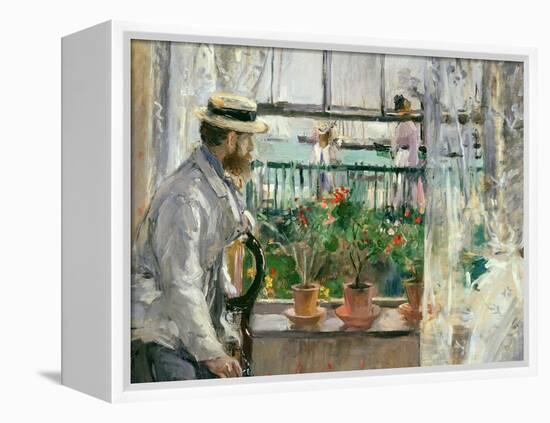Eugene Manet (1834-92) on the Isle of Wight-Berthe Morisot-Framed Premier Image Canvas