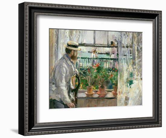 Eugene Manet (1834-92) on the Isle of Wight-Berthe Morisot-Framed Giclee Print