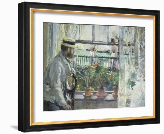 Eugene Manet on the Isle of Wight, 1875-Berthe Morisot-Framed Giclee Print