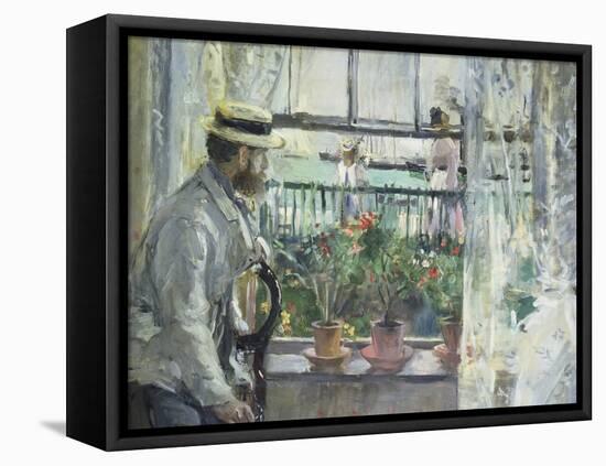 Eugene Manet on the Isle of Wight, 1875-Berthe Morisot-Framed Premier Image Canvas