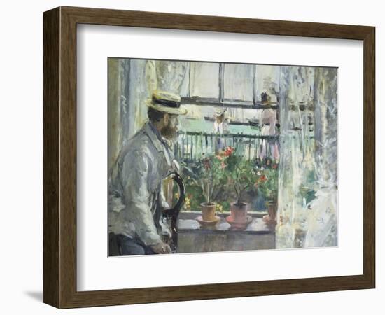 Eugene Manet on the Isle of Wight, 1875-Berthe Morisot-Framed Giclee Print