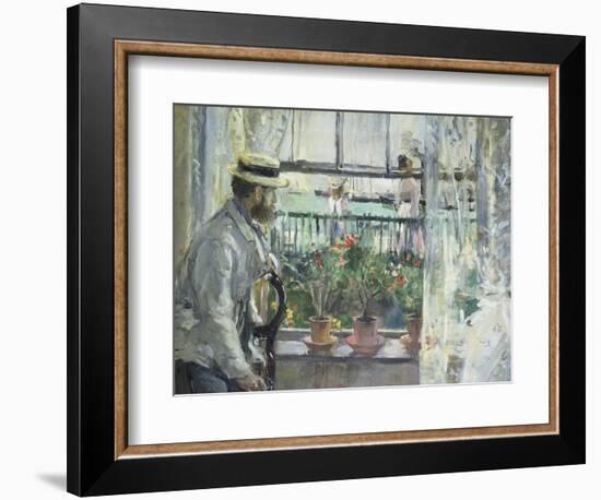 Eugene Manet on the Isle of Wight, 1875-Berthe Morisot-Framed Giclee Print