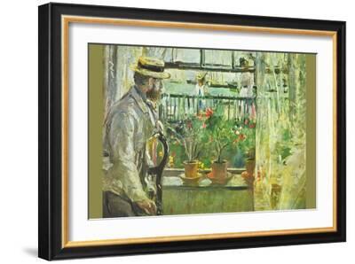 ArtWall Eugene Manet on The Isle of Wight Gallery Wrapped Canvas Artwork by Berthe Morisot 18 by 24-Inch