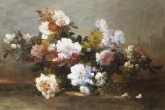 A Vase of Summer Flowers-Eugene Petit-Giclee Print