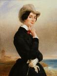 Portrait of the Actress of the Imperial Theatre Vera Samoylova, 1840S-Eugene Pluchart-Premier Image Canvas
