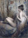 Femme nue assise sur un canapé-Eugène Vidal-Giclee Print