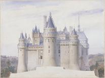 Pierrefonds, château, élévation extérieure sur la ligne C.D. du fossé-Eugène Viollet-le-Duc-Framed Giclee Print