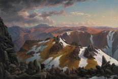North-East View from the Northern Top of Mount Kosciusko, 1863-Eugene Von Guerard-Framed Premier Image Canvas
