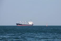 Bulk Carrier, Cargo Ship Goes on Red Sea on a Sunny Day-eugenesergeev-Framed Photographic Print