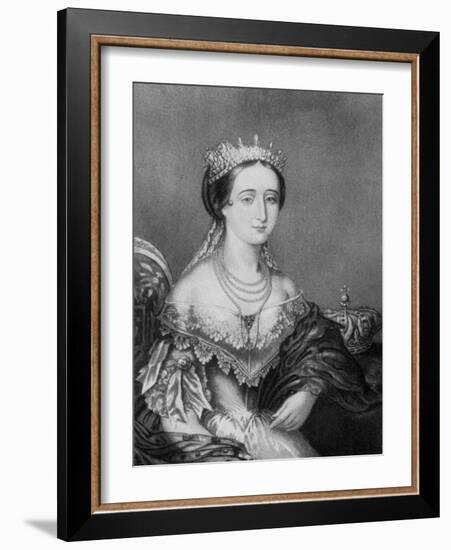 Eugenie De Montijo, Empress Consort of France C1853-1857-George Baxter-Framed Giclee Print