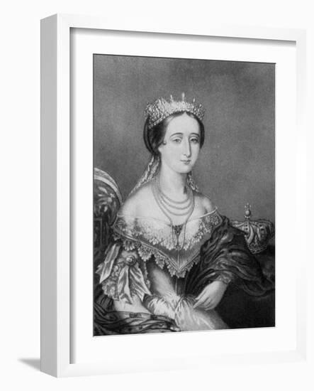 Eugenie De Montijo, Empress Consort of France C1853-1857-George Baxter-Framed Giclee Print