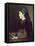 Eugenie Henner in Alsace, Holding a Basket of Apples-Jean Jacques Henner-Framed Premier Image Canvas