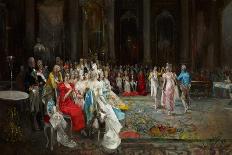 The Magician at the Palace - Lucas Villaamil, Eugenio (1858-1919) - 1894 - Oil on Canvas - 55X110 --Eugenio Lucas Villaamil-Giclee Print