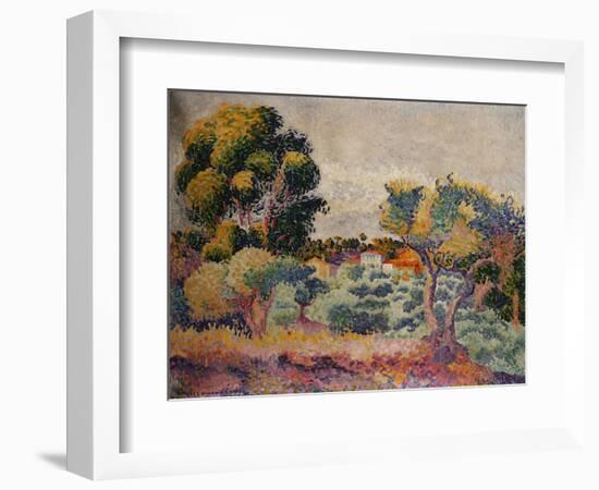 Eukalyptus und Olivenhain. 1907-Henri Edmond Cross-Framed Giclee Print