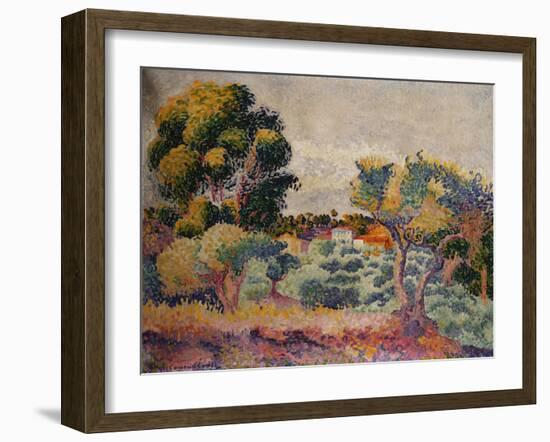 Eukalyptus und Olivenhain. 1907-Henri Edmond Cross-Framed Giclee Print