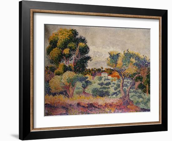 Eukalyptus und Olivenhain. 1907-Henri Edmond Cross-Framed Giclee Print