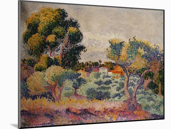Eukalyptus und Olivenhain. 1907-Henri Edmond Cross-Mounted Giclee Print