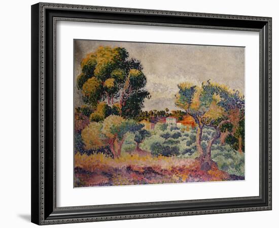 Eukalyptus und Olivenhain. 1907-Henri Edmond Cross-Framed Giclee Print