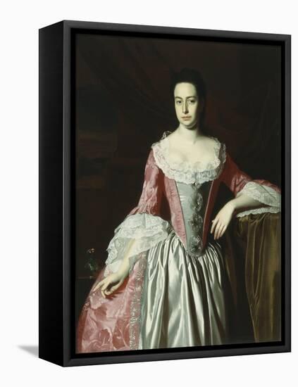 Eunice Dennie Burr, 1758-60-John Singleton Copley-Framed Premier Image Canvas