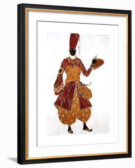 Eunuch Costume Design for the Ballet Scheherazade, 1910-Leon Bakst-Framed Giclee Print