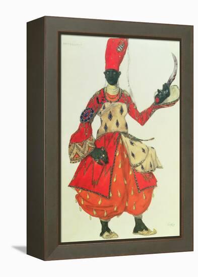 Eunuch Costume from 'Scheherazade' by Rimsky-Korsakov (Design)-Leon Bakst-Framed Premier Image Canvas