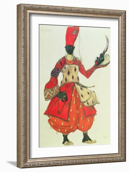 Eunuch Costume from 'Scheherazade' by Rimsky-Korsakov (Design)-Leon Bakst-Framed Giclee Print