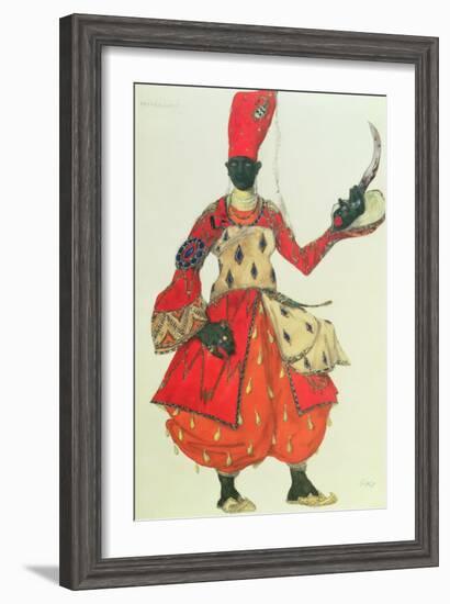 Eunuch Costume from 'Scheherazade' by Rimsky-Korsakov (Design)-Leon Bakst-Framed Giclee Print