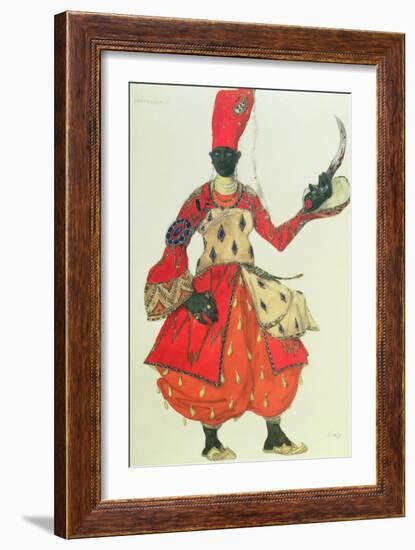 Eunuch Costume from 'Scheherazade' by Rimsky-Korsakov (Design)-Leon Bakst-Framed Giclee Print