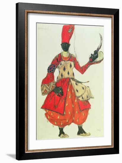 Eunuch Costume from 'Scheherazade' by Rimsky-Korsakov (Design)-Leon Bakst-Framed Giclee Print