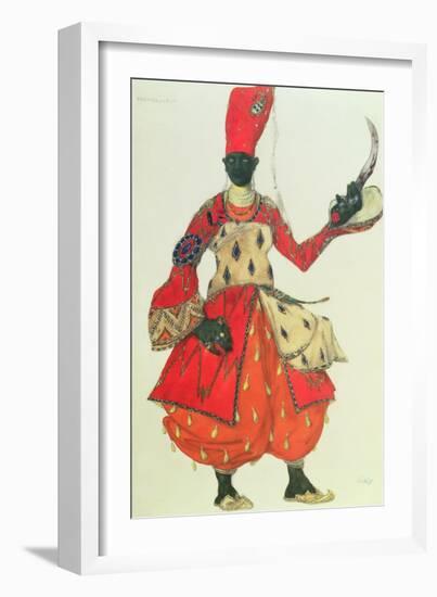 Eunuch Costume from 'Scheherazade' by Rimsky-Korsakov (Design)-Leon Bakst-Framed Giclee Print