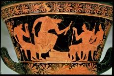 Red-Figure Psykter (Wine Coole) with a Symposium Scene, Ancient Greek, C505-C500 Bc-Euphronios-Framed Photographic Print