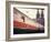 Eurailpass in Europe: Germany's Parsifal Express Speeding Past Cologne Cathedral-Carlo Bavagnoli-Framed Photographic Print