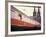 Eurailpass in Europe: Germany's Parsifal Express Speeding Past Cologne Cathedral-Carlo Bavagnoli-Framed Photographic Print