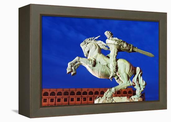 Eurasia, Caucasus Region, Armenia, Yerevan, Train Station Square, Statue of Sasuntsi David-Christian Kober-Framed Premier Image Canvas