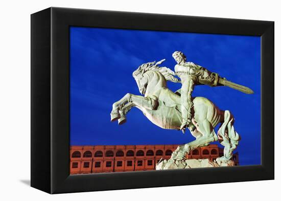 Eurasia, Caucasus Region, Armenia, Yerevan, Train Station Square, Statue of Sasuntsi David-Christian Kober-Framed Premier Image Canvas