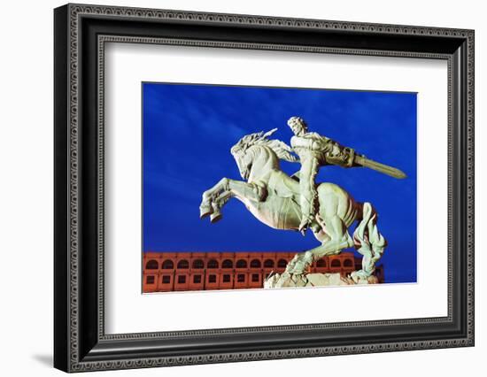 Eurasia, Caucasus Region, Armenia, Yerevan, Train Station Square, Statue of Sasuntsi David-Christian Kober-Framed Photographic Print