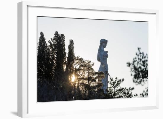 Eurasia, Caucasus Region, Georgia, Tbilisi, Mother Kartli Statue-Christian Kober-Framed Photographic Print