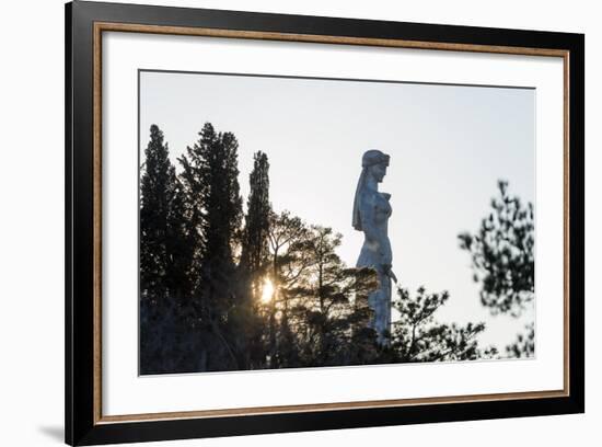 Eurasia, Caucasus Region, Georgia, Tbilisi, Mother Kartli Statue-Christian Kober-Framed Photographic Print