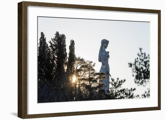 Eurasia, Caucasus Region, Georgia, Tbilisi, Mother Kartli Statue-Christian Kober-Framed Photographic Print