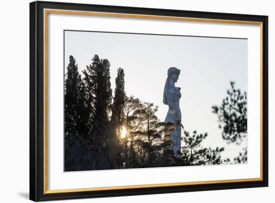 Eurasia, Caucasus Region, Georgia, Tbilisi, Mother Kartli Statue-Christian Kober-Framed Photographic Print