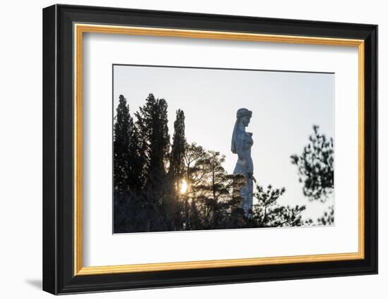 Eurasia, Caucasus Region, Georgia, Tbilisi, Mother Kartli Statue-Christian Kober-Framed Photographic Print