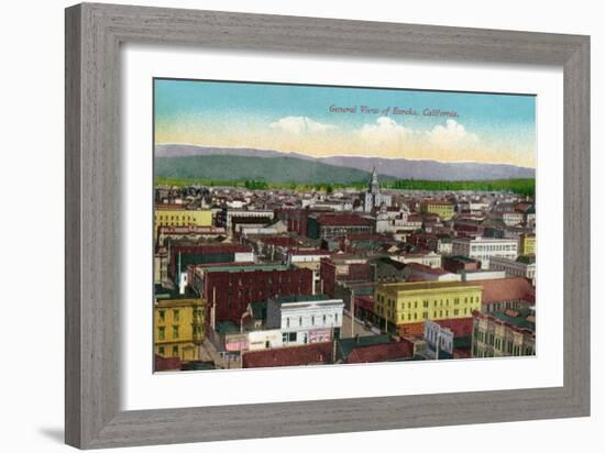 Eureka, California - Panoramic View of Town-Lantern Press-Framed Art Print