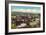 Eureka, California - Panoramic View of Town-Lantern Press-Framed Art Print