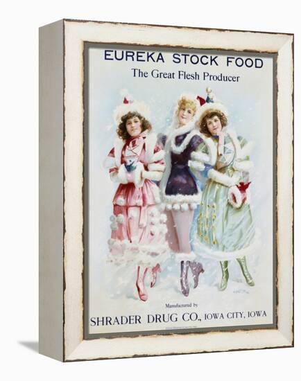 Eureka Stock Food: the Great Flesh Producer Advertising Poster-null-Framed Premier Image Canvas