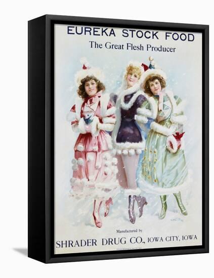 Eureka Stock Food: the Great Flesh Producer Advertising Poster-null-Framed Premier Image Canvas